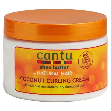 Amazon. $7. Target. The Cantu Coconut Curling Cream is made with pure shea butter, which helps nourish, soften, and reduce frizzy hair. Its consistency is thick but still creamy and soft; it ...